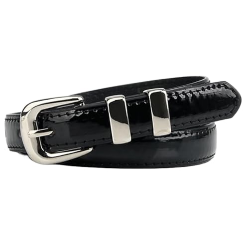 Waist Belt Women's Waist Belts Cowhide Fashion Belts Adjustable Versatile Decoration Thin Belt Dress Denim Belt