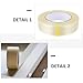 Veemoon Fiberglass Packaging Tape 2cm X 50m Self-Adhesive Filament Tape with Stripe Pattern for Electrical Appliance Bundling and Industrial Packing