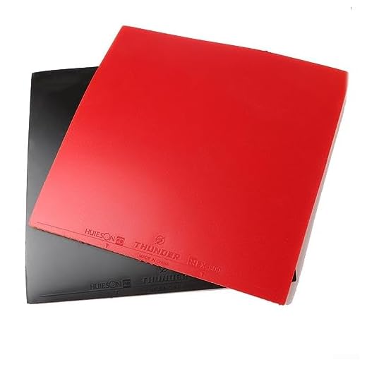 YAKUHY Table Tennis Rubber,Table Tennis Rubber 2.2mm Table Tennis Replacement Rubbers Sheet,Professional Table Tennis Rubber(2pcs/Set)-Black+Red