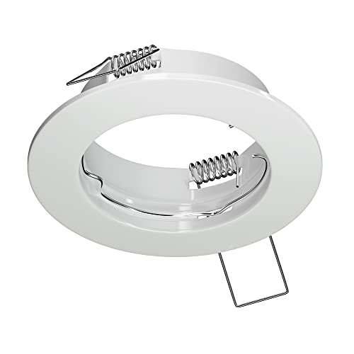 ledscom.de Marco para empotrar en el techo FERE, redondo, blanco brillante