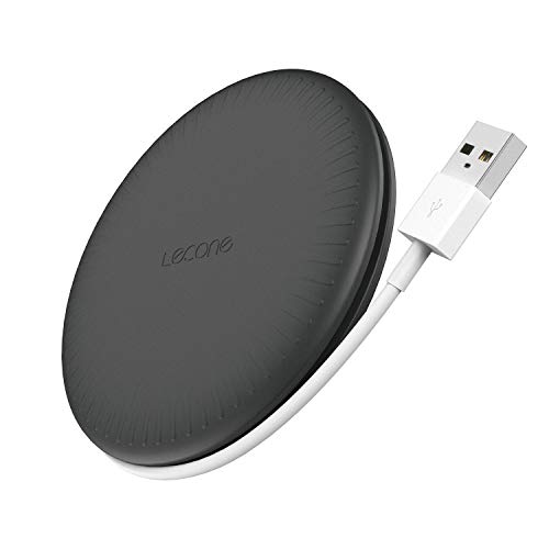 Lecone Caricatore Wireless Rapida Cavo Incluso 10W caricatore veloce per Samsung Note 10/9/8/ S10/S9/S8, 7.5W per iPhone 11 Pro/ Max/ XR / XS/ X/ 8 Plus/, 5W per Airpods e altro