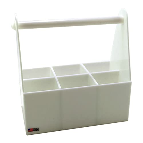 Dynalon 165034 HDPE Lab Safety Bottle Carrier for 32oz Bottles, 6-Place