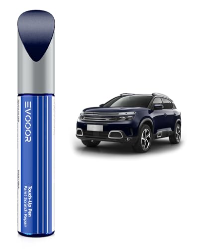 EVOOOR (KQL Retoque de pintura Azul Eclipse Nacarado/Azul Eclipse Metalizado para Citroen, Reparación de arañazos en el coche, Solución rápida y fácil para reparaciones