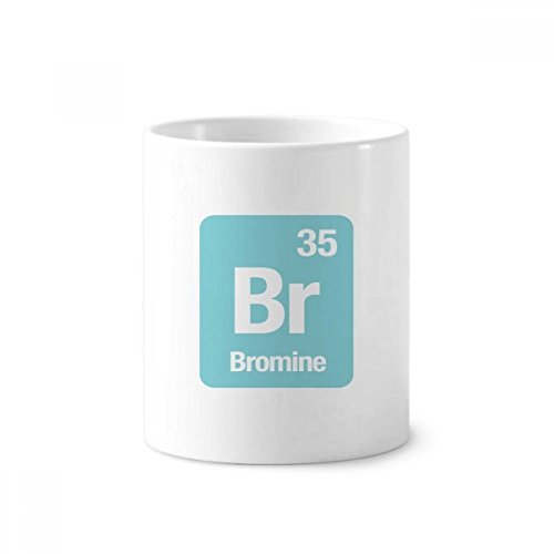 Porte-brosse à dents Br Bromine en céramique blanche de 350ml