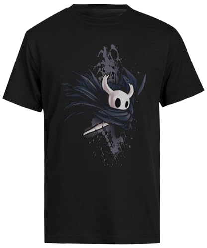 Caballero Hueco Camiseta Negra De Manga Corta para Hombre Male Black tee Men Short Sleeve T-Shirt