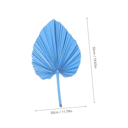 Hoja de palma seca decorativa azul Veemoon miniatura 2