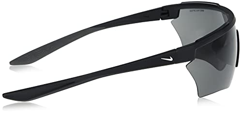 Nike Adrenaline P Polarized Rectangular Sunglasses, Matte Black, 66/15/1353