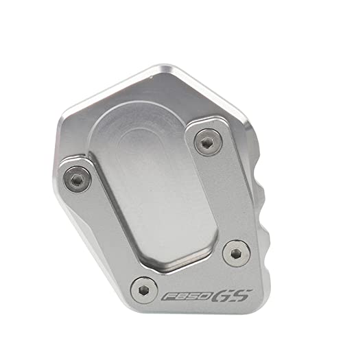 �L�b�N�X�^���h�v���[�g F850GS F750GS 2020 2021 2022 �I�[�g�o�C �L�b�N�X�^���h �t�b�g�T�C�h�X�^���h �����p�b�h �T�|�[�g�v���[�g(F850GS-Silver)