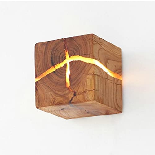 Aplicadores de pared Estilo europeo Decoración de arte LED LED Bedside Bedside Aisle Interior Home Lightures G4 Lámparas de pared de madera para la sala de estar Decoración de lámparas de pared
