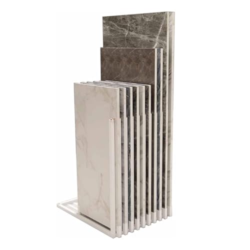 Présentoir pour carreaux de porcelaine et pierre grand modèle robuste en métal