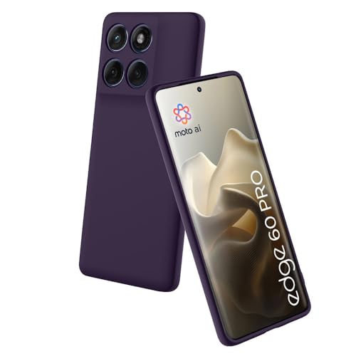 Image of Back Cover for Motorola Moto Edge 60 Pro 5G | Full Camera Protection | Premium Liquid Silicon Case | Flexible Bumper Case for Motorola Moto Edge 60 Pro 5G (Purple)
