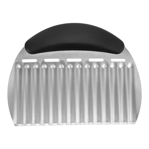 Cortador de ondas metálico UKCOCO para papas y verduras miniatura 1