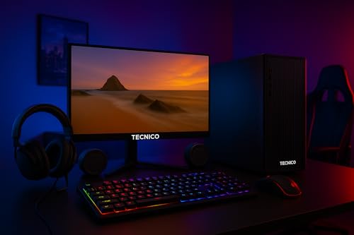 Image of TECNICO Victory Desktop CPU Set, Core I3 4100 2.8GHz, 16 GB DDR3 RAM, 512 GB SSD, RGB Keyboard Mouse Set, WiFi 6, Bluetooth, Speakers, Headphone (Include Monitor 20 inch Led)
