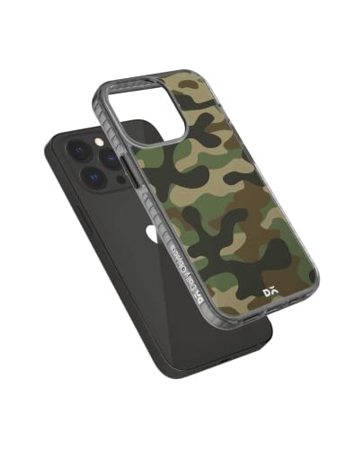 Image of DailyObjects Camouflage Stride 2.0 Case Cover for iPhone 13 Pro Max| Polycarbonate TPU Slim Back Cover | Anti Shock, Scratch Resistant | Sturdy Design | Full Body Protection | Wireless Charging