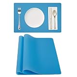 Placemats Set of 2, Food Grade Silicone Place Mats Washable Baking Mat for Kitchen Counter Dining Ta