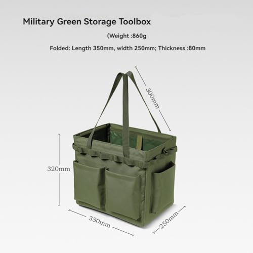 Sac de rangement camping multifonctionnel et pliable à compartiments modulables - 7