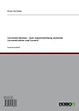 Lernmotivationen - Zum Zusammenhang zwischen Lernmotivation und Lernstil