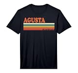Agusta Retro Personalized First Name Vintage Stripes Performance T-Shirt