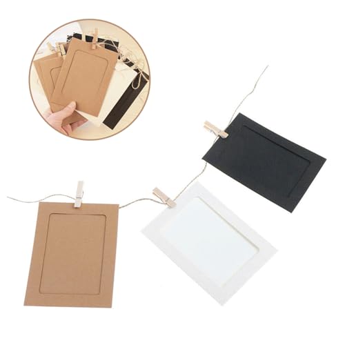 Vorcool R2CK9X1044H62029QR Kraft Paper Photo Frames 4X6In 30Pcs Picture Frames Multi Wall Hanging Paper Photo Frames thumb #7