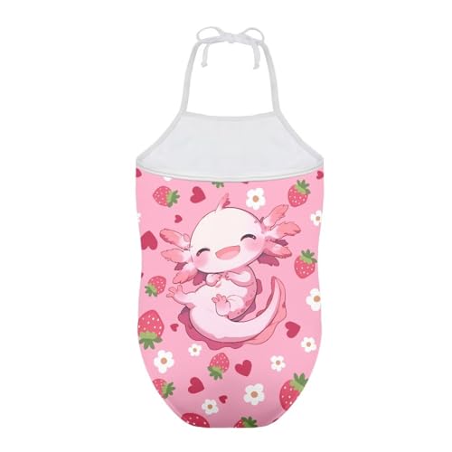 Image of Girls One Piece Swimsuit Summer Quick Dry Beach Sport Bathing Suit Halter Strap 1-10 Little Kids Toddler Swimwear