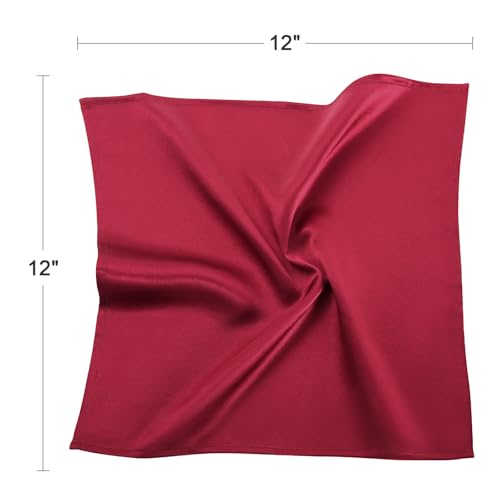Image of DAISYSILK Pocket Squares for Men, 100% Mulberry Silk Pocket Square, Luxury Men's Pocket Square for Suits & Tuxedos