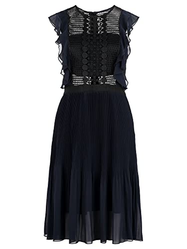 ApartFashion Damen Cocktailkleid Kleid, Nachtblau, 36 EU