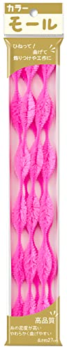 創&遊 カラーモール 5分6瓢 COL. 506 ピンク 直径約3~15mm 長さ約270mm 5本入り