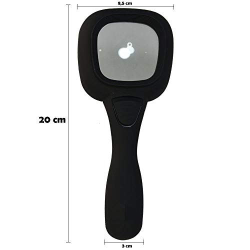 Lupa de Mão Com Suporte e Luz Detector de Dinheiro CBRN09114