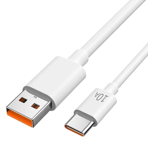 Cable De Carga Rápida - Cable Cargador De Teléfonos Móviles | Tipo C CORDAD DE CARGA | Peques De Carga De 1M Para Múltiples Dispositivos, Herramienta De Transferencia De Datos Súper Rápida De 120W Par