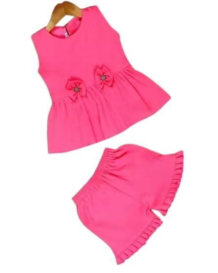 Girls Fancy Top and Pant Set | Trendy Kids Outfit