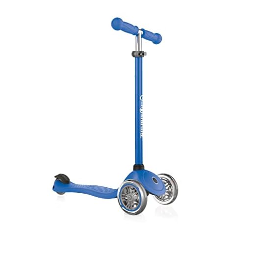 Globber 3 Wheel Adjustable Height Scooter (Dark Blue)