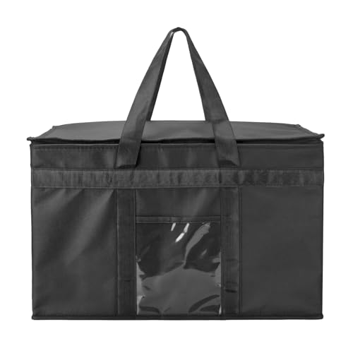 Yalin Bolsa térmica grande XXL con aislamiento, enfriador de espuma de poliestireno para mantener la comida caliente o fría, bolsa reutilizable con doble cremallera para entrega de alimentos, 20