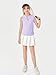 Haloumoning Girls Athletic Sleeveless Golf Polo Shirts Kids Quarter Zip Quick Dry Workout Tank Tops 5-14 Years Purple