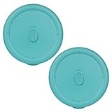 Pyrex 8202-VPC 3-Quart Turquoise Vented Food Storage Replacement Lid (2-Pack) - Made in USA