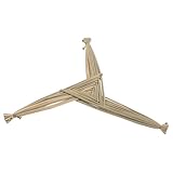 ROMISBABA Handgewebtes Irisches Brigidenkreuz aus Binsen Leichtes Segenskreuz für Wanddekoration Zuhause & Kirche
