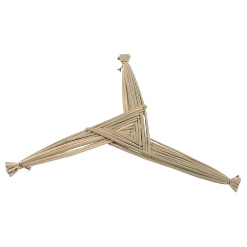 ROMISBABA Handgewebtes Irisches Brigidenkreuz aus Binsen Leichtes Segenskreuz für Wanddekoration Zuhause & Kirche