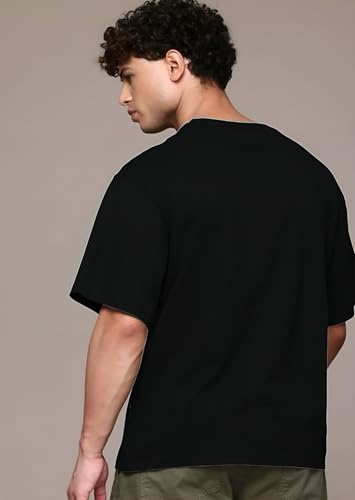Image of Mack Jonney Regular Solid Cotton Blend V Neck T Shirt for Men