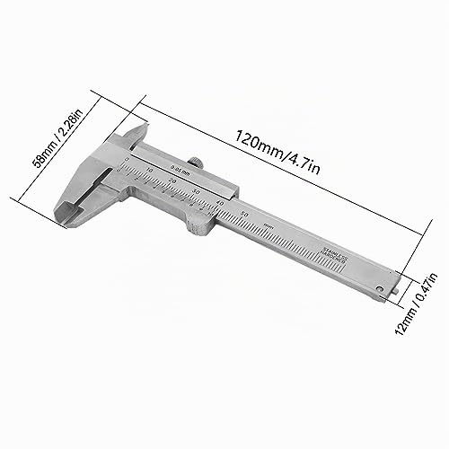 Garosa Calibrador Vernier 0-50Mm Acero Inoxidable