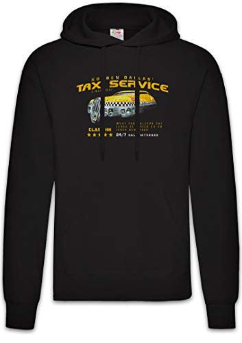 Korben Dallas Taxi Service Hoodie Sweat à Capuche Imprimé Science-Fiction Cinéma