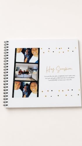 Image of HBH Birthday Keepsake Album with Custom Photos Memory Scrapbook | Customized Photo Frame