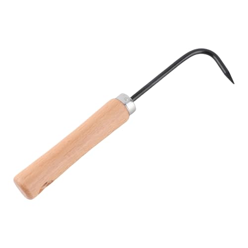 KIMISS Weeder Manual de Gancho de Desmalezado de Jardín con de Madera - Cultivador de Excavación Al Aire Libre para Desmalezarse, Aflojar el Suelo y Aireación (Colores Variados)