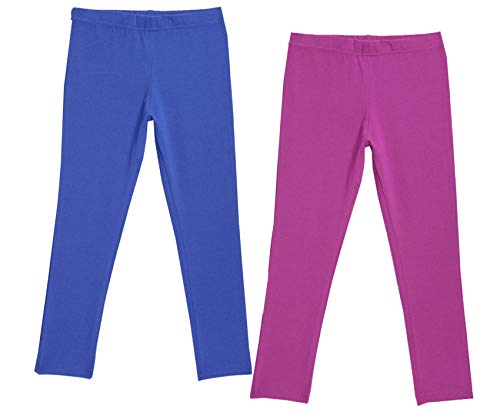 Image of KAYU Girl's Full Length Cotton Leggings Pants Pack of 2