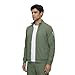 Natural Uniforms Mens Cool Stretch Full Zip Up Scrub Jacket (Olive, X-Small)