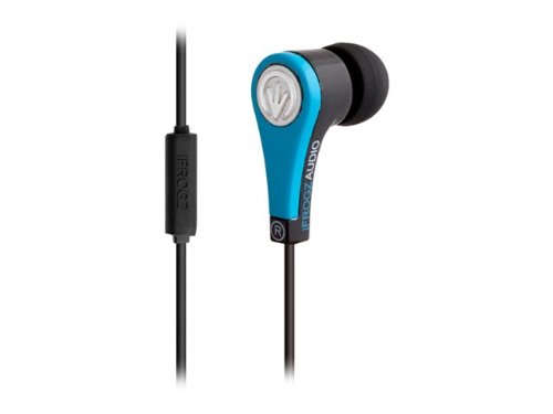 iFrogz If-QUA-BLU Quake Earbuds with Mic, Blue