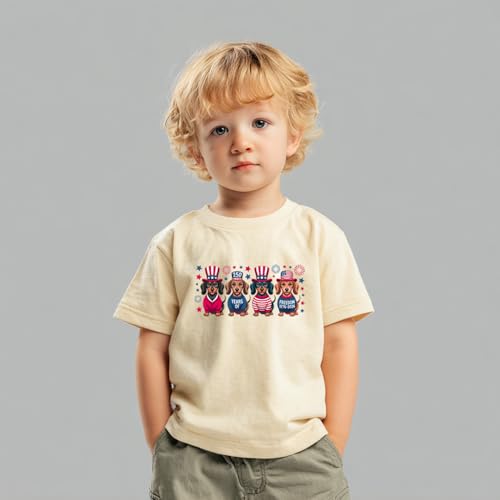 Image of Boys Constitution Day 250 Anniversary USA Shirt Independence Shirt 3-8T | for Kids Boys Girls Toddlers 3T-8T, 4th of July Dinos Flag Patriotic Tee, Independence Day