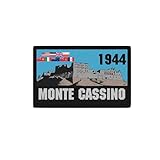 75 x 45 mm Écusson 7,5 x 4,5 cm Monte Cassino 1944 WW2 - Écusson de parachutiste #5494