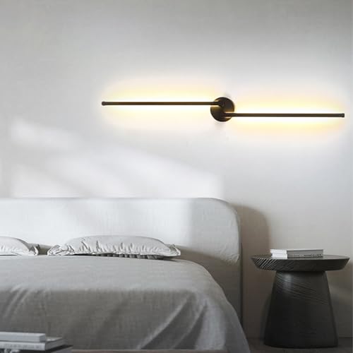 Iluminación interior LED con apliques de pared giratorios y lámparas largas modernas 4