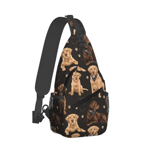 Sac à bandoulière labrador réglable pour sport randonnée voyage