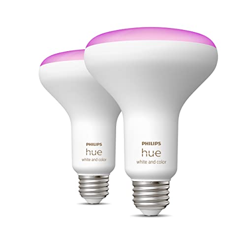 Philips Hue (1) Black Tap Dial Light Switch with (2) Smart 85W BR30 LED Bulb, White and Color Ambiance Color-Changing Light, 1200LM, E26 - Requires Bridge - Control with Hue App or Voice Assistant - image 2