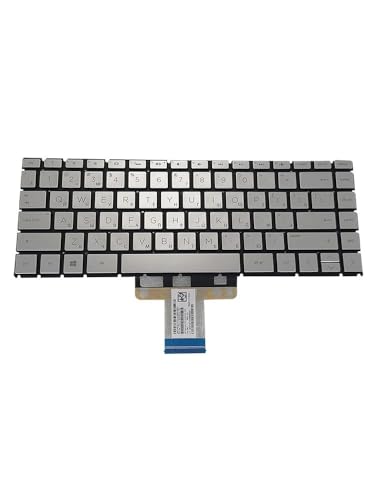 Clavier Russe HP Pavilion 14-CE 14-CD 14-CK 14-DQ TPN-W131 Rétroéclairé Argent